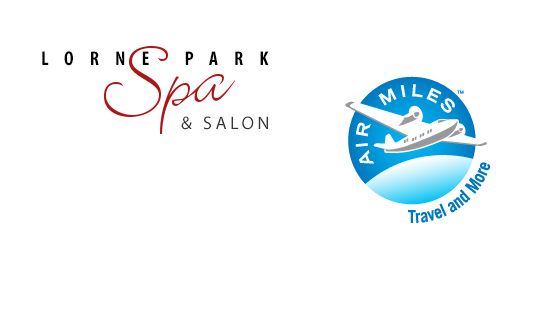 Collect Air Miles reward miles at Lorne Park Spa and Salon